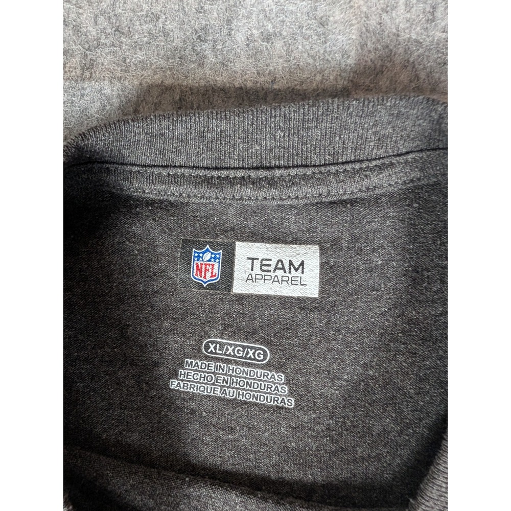 NFL Team Apparel Kansas City Chiefs Mens Long Sleeve Graphic T-Shirt Charcoal XL - Picture 6 of 10